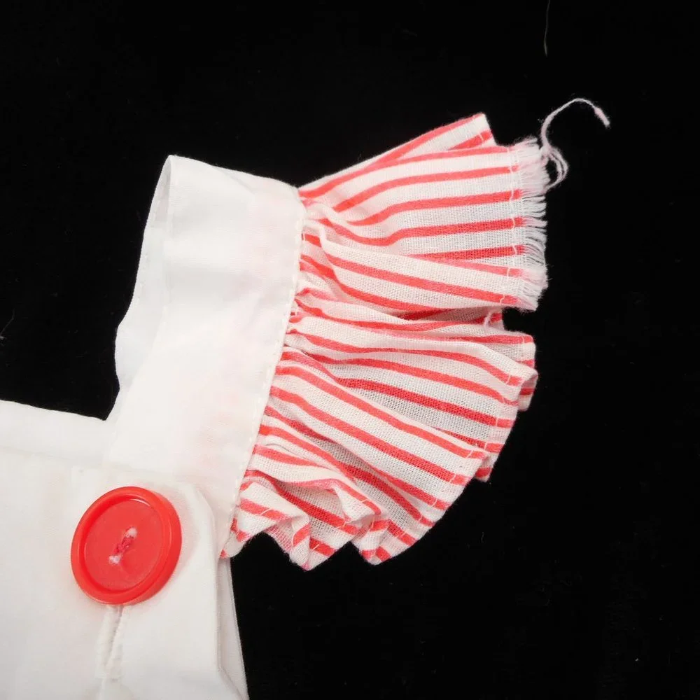 Vintage Romper One Piece Embroidered Duck Baby Size 18M White Red